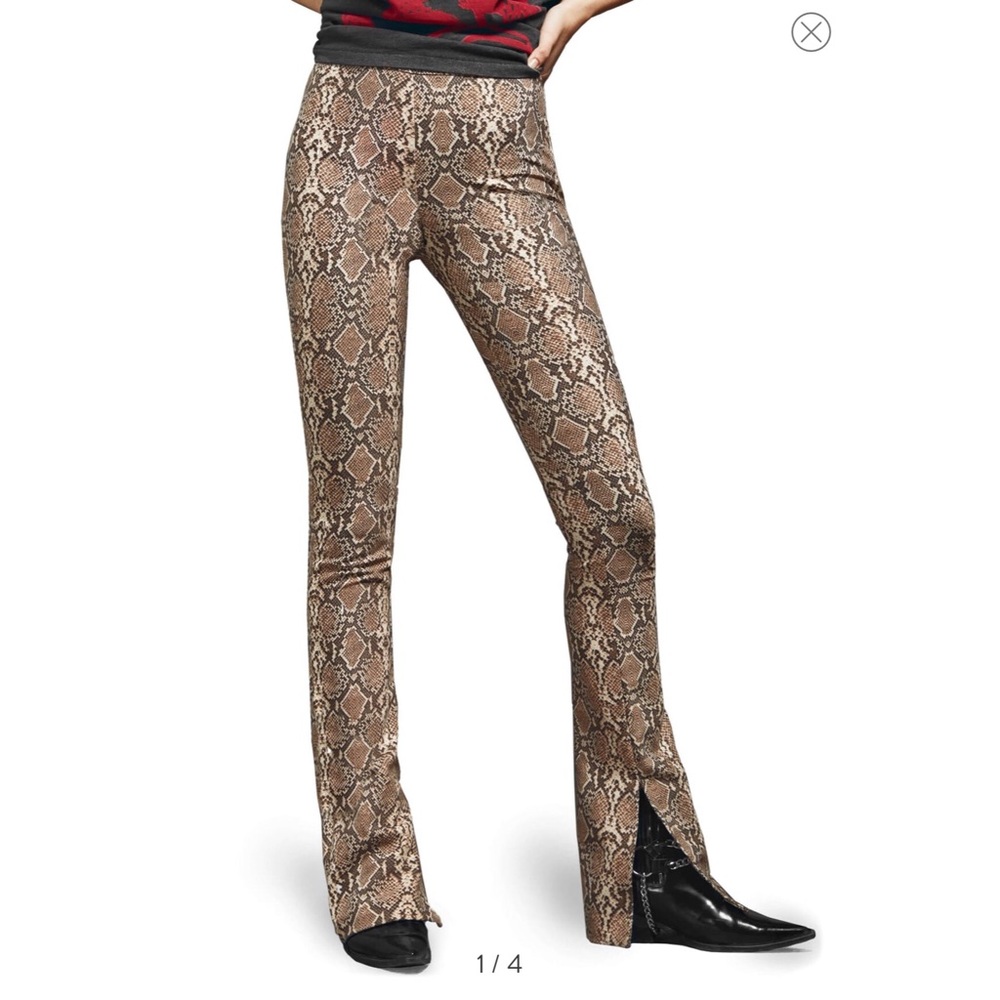 Anine Bing Python Flare Pants